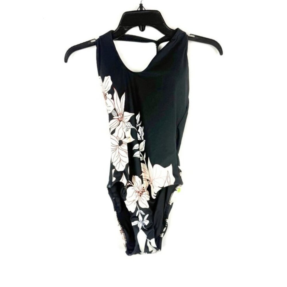 Sanctuary Women’s Green Floral One Piece Swimsuit Size Small